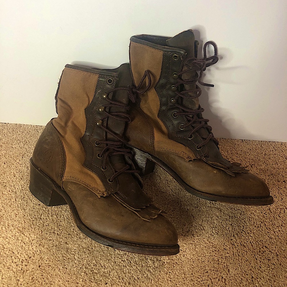 Durango Brown Leather Cowboy Boots